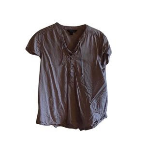 Express Pink/Blush Lace Up Top